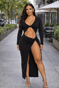 Open Black Dress